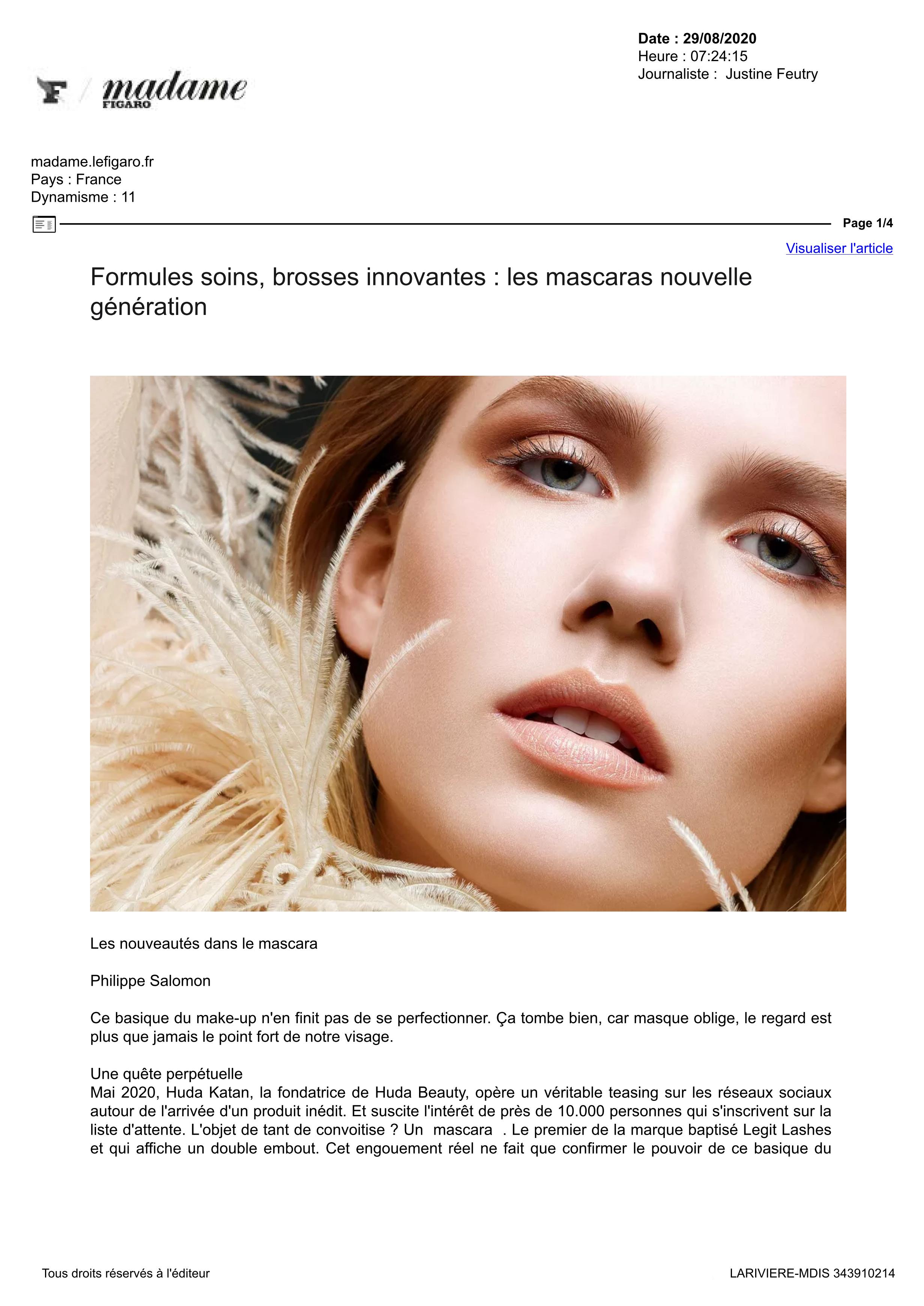 Mme Figaro.fr - Aout 2020 - Revitalash® Cosmetics