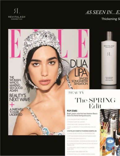Elle - Mai 2019 - Shampooing volumisant de Revitalash®Cosmetics