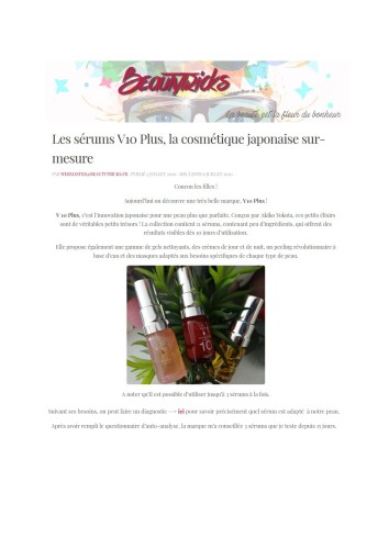 Beautytricks - juillet 2020 - V10 Plus 