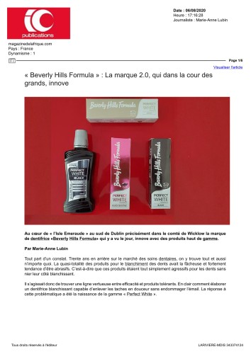 Magazine de l'Afrique - Août 2020 - Beverly Hills Fomula