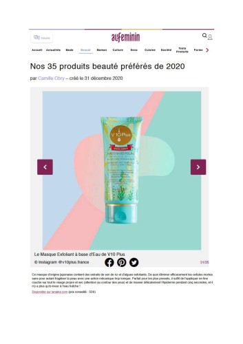 Beauté Select : les 5 meilleurs produits de beauté V10 Plus du moment - Décembre