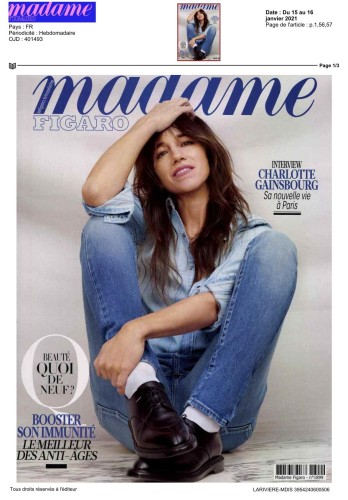 Madame Figaro - Janvier 2021 - RevitaLash® Cosmetics