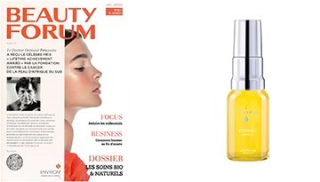 Sérum Vitamine C de V10 Plus paru dans Beauty Forum - Novembre 2021 