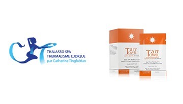 Lingettes auto-bronzantes TanTowel paru dans Thalasso Spa - Août 2022
