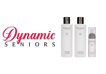 La gamme capillaire de RevitaLash® Cosmetics paru dans Dynamic Seniors - Juin 20