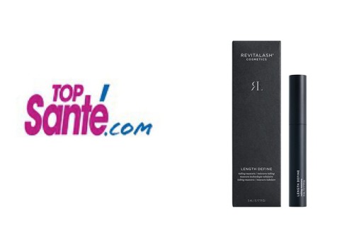 Length Define Tubing Mascara RevitaLash® Cosmetics paru dans Top Santé - Avril 2