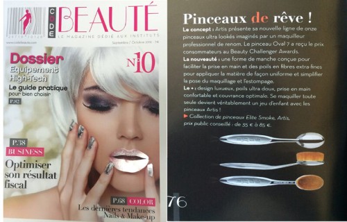 Code Beauté - Pinceau Elite Smoke Oval 7 de Artis